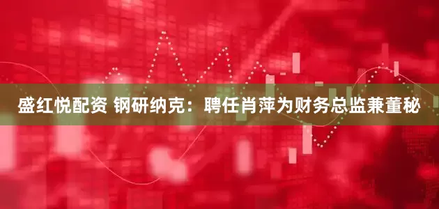 盛红悦配资 钢研纳克：聘任肖萍为财务总监兼董秘