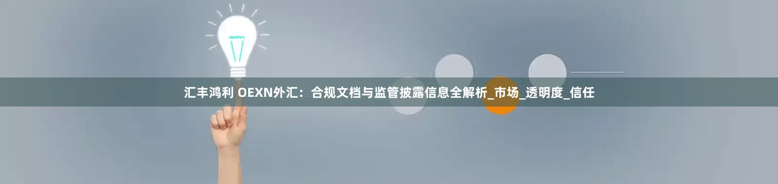 汇丰鸿利 OEXN外汇：合规文档与监管披露信息全解析_市场_透明度_信任